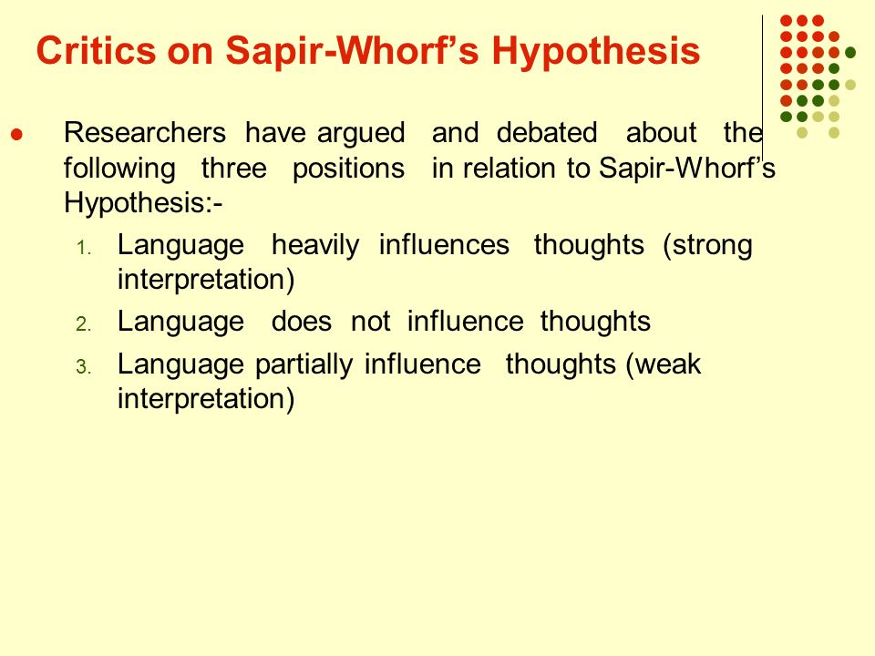 Thesis sapir whorf wikipedia